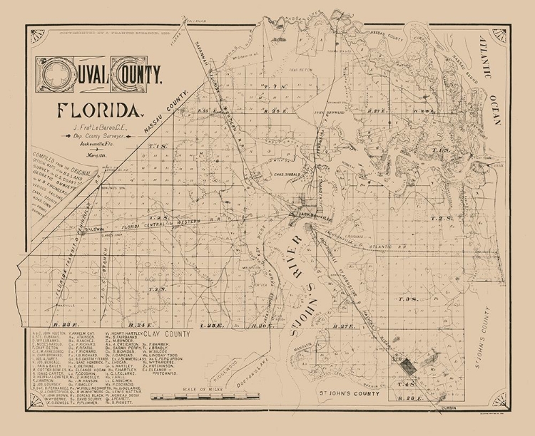 Picture of DUVAL COUNTY FLORIDA - LE BARON 1884 