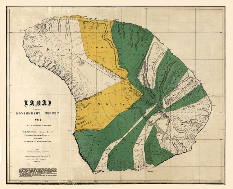 Picture of LANAI COUNTY HAWAII - BROWN 1878 