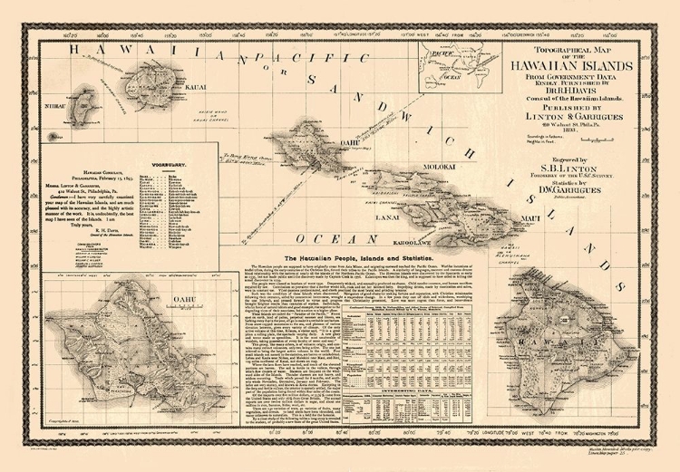 Picture of HAWAII - LINTON 1893 