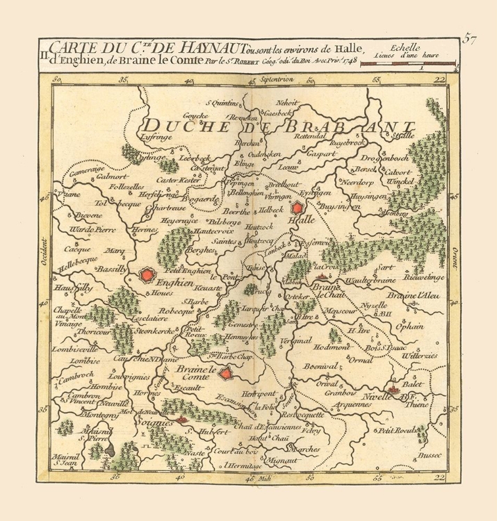 Picture of HALLE ENVIRONS BELGIUM - ROBERT 1748 