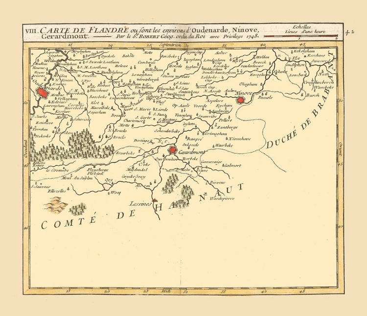 Picture of OUDENAARDE BELGIUM - ROBERT 1748 