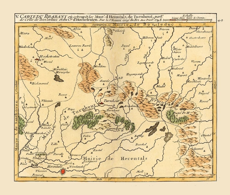 Picture of HERENTALS ENVIRONS BELGIUM - ROBERT 1748 