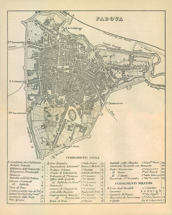 Picture of PADOVA ITALY - CASTRO 1870 