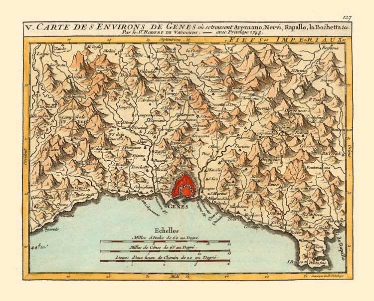 Picture of GENOA ENVIRONS ITALY - ROBERT 1748 