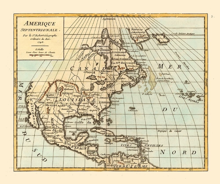 Picture of NORTH AMERICA - ROBERT 1748 