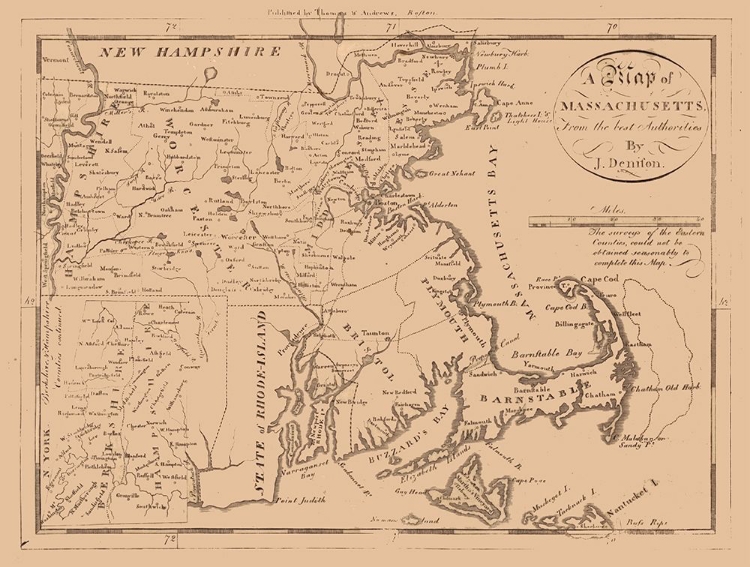 Picture of MASSACHUSETTS - DENIFON 1796 