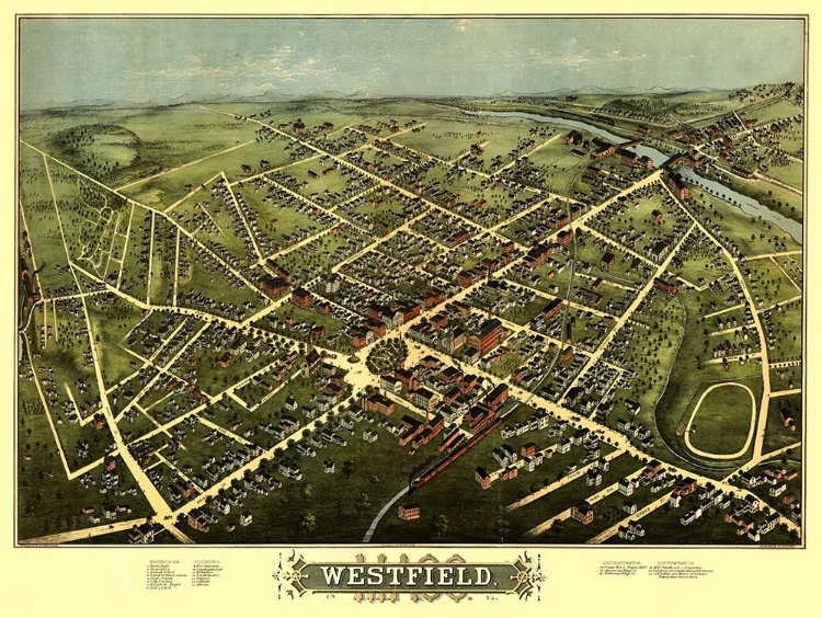 Picture of WESTFIELD MASSACHUSETTS - BAILEY 1875