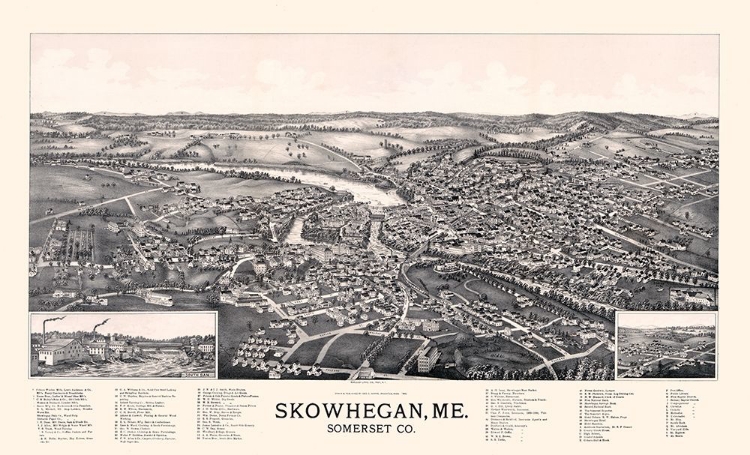 Picture of SKOWHEGAN MAINE - NORRIS 1892 