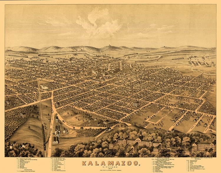 Picture of KALAMAZOO MICHIGAN - STONER 1874 