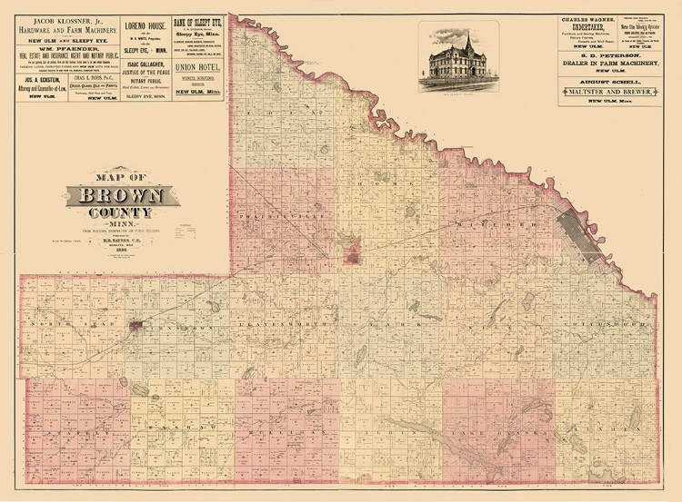 Picture of BROWN COUNTY MINNESOTA - HAYNES 1886 