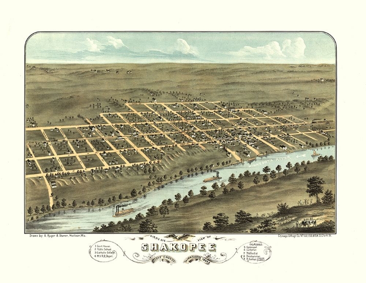 Picture of SHAKOPEE MINNESOTA - STONER 1869 