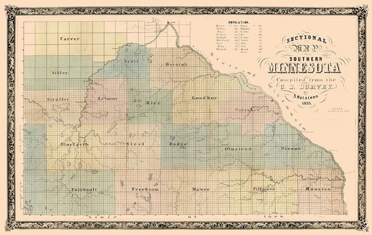 Picture of MINNESOTA - HOLSTEEN 1855 