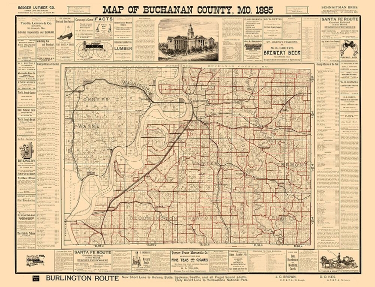 Picture of BUCHANAN COUNTY MISSOURI - RUTT 1895 