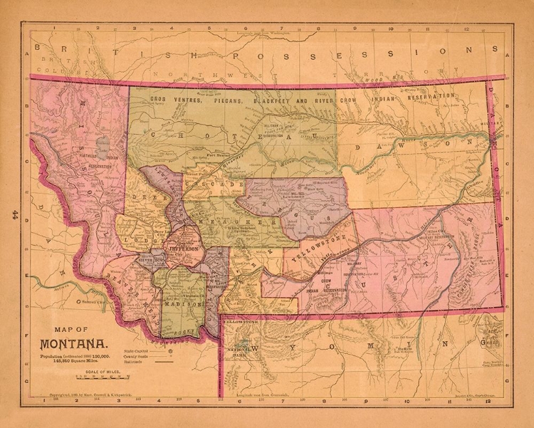 Picture of MONTANA - CROWELL 1890 