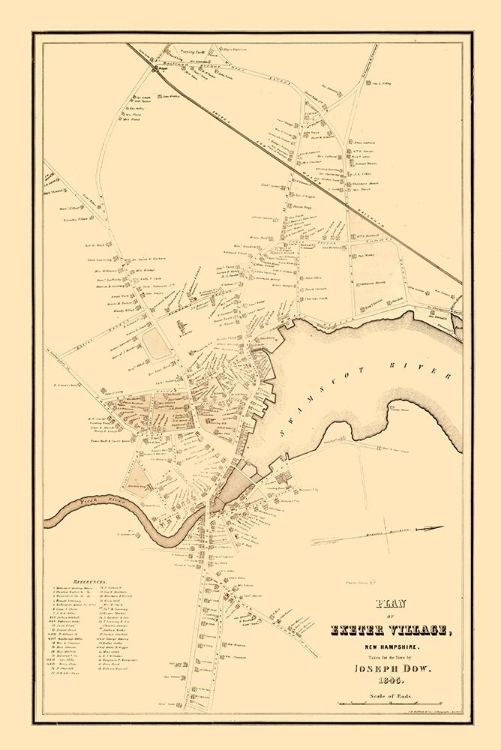 Picture of EXETER NEW HAMPSHIRE - DOW 1845 