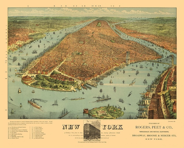 Picture of NEW YORK - IVES 1879 