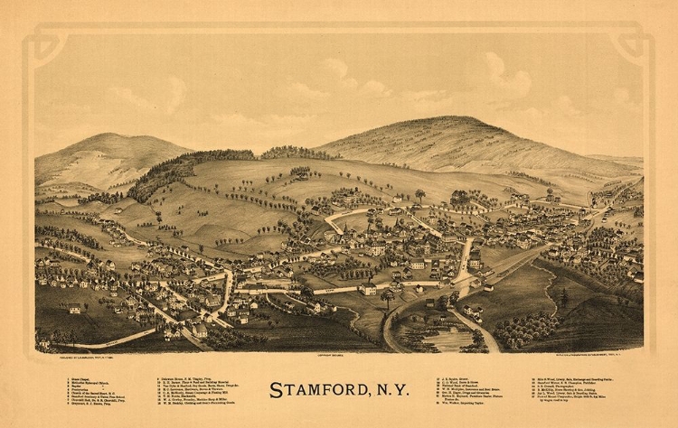 Picture of STAMFORD NEW YORK - BURLEIGH 1890 