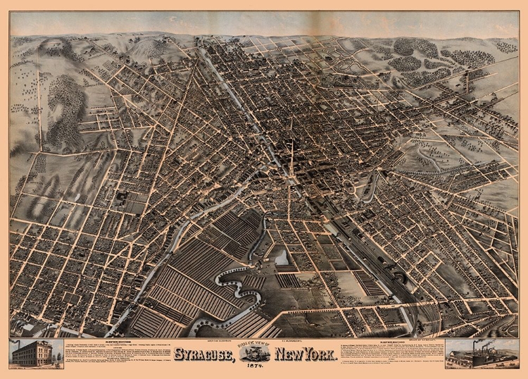 Picture of SYRACUSE NEW YORK - BAILEY 1874 