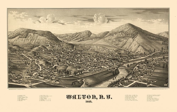 Picture of WALTON NEW YORK - BURLEIGH 1887 
