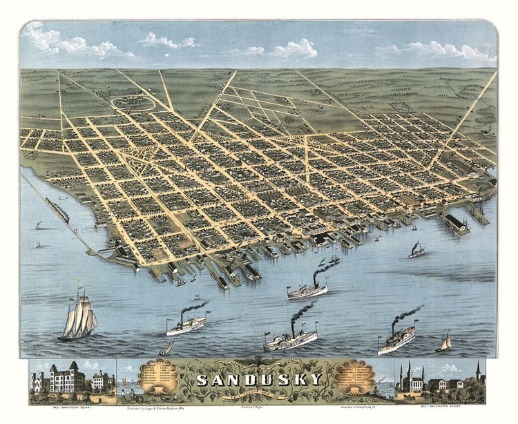 Picture of SANDUSKY OHIO -STONER 1870 