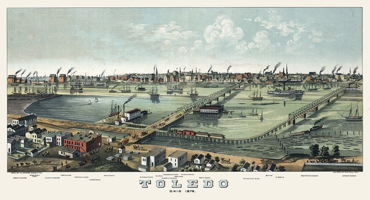 Picture of TOLEDO OHIO - STONER 1876 