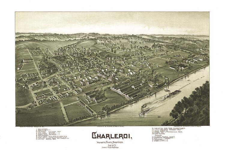 Picture of CHARLEROI PENNSYLVANIA - MOYER 1897 