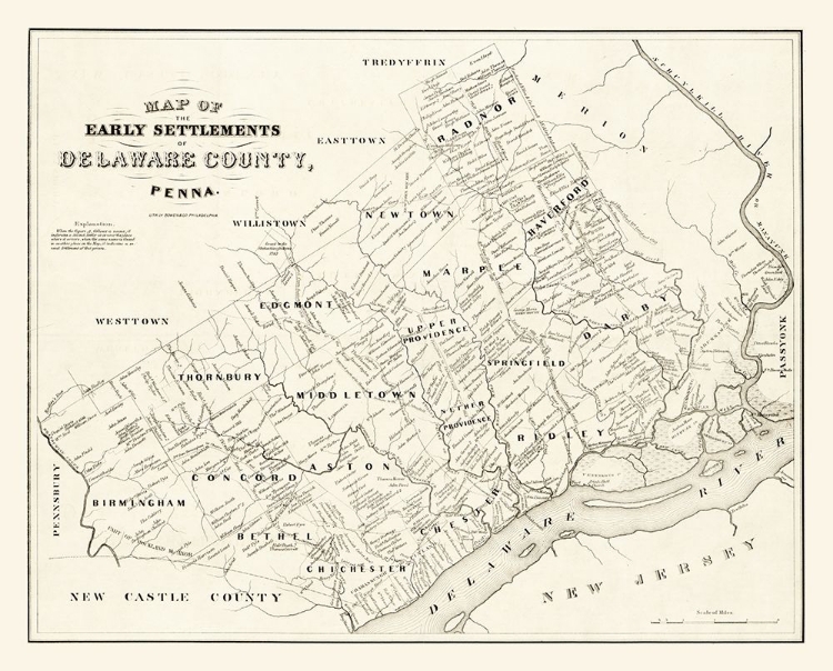 Picture of DELAWARE COUNTY PENNSYLVANIA - BOWEN 1790