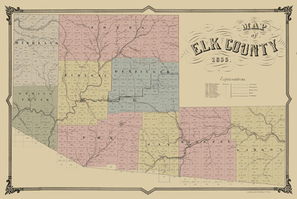 Picture of ELK COUNTY PENNSYLVANIA - PHILED 1855