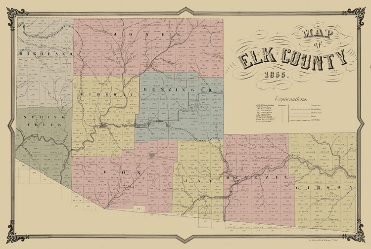 Picture of ELK COUNTY PENNSYLVANIA - PHILED 1855