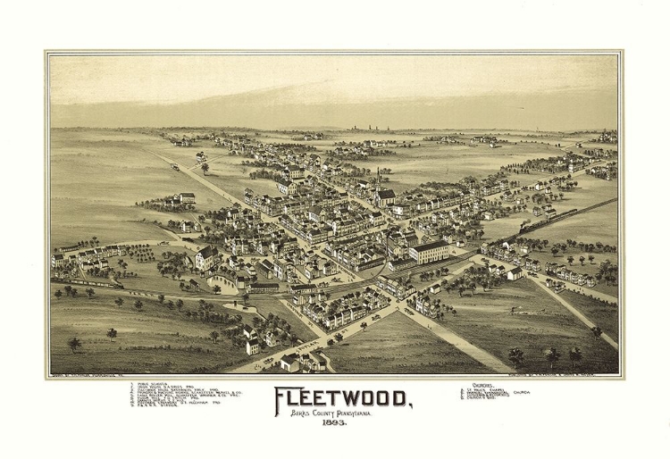 Picture of FLEETWOOD PENNSYLVANIA - FOWLER 1893 