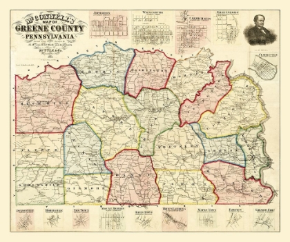 Picture of GREENE COUNTY PENNSYLVANIA - MCCONNELL 1865