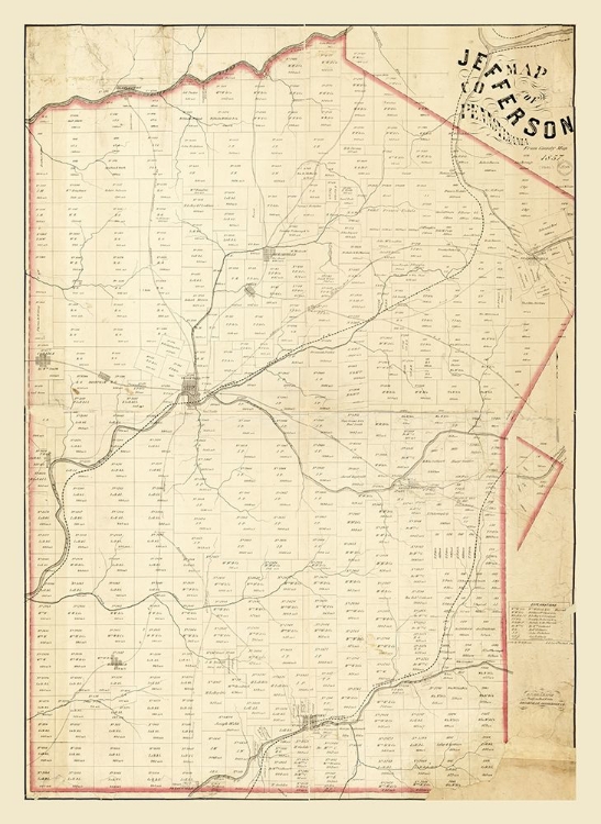 Picture of JEFFERSON COUNTY PENNSYLVANIA - GILLESPIE 1857