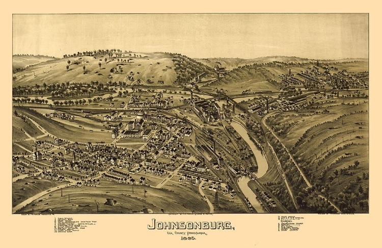 Picture of JOHNSONBURG PENNSYLVANIA - FOWLER 1895 