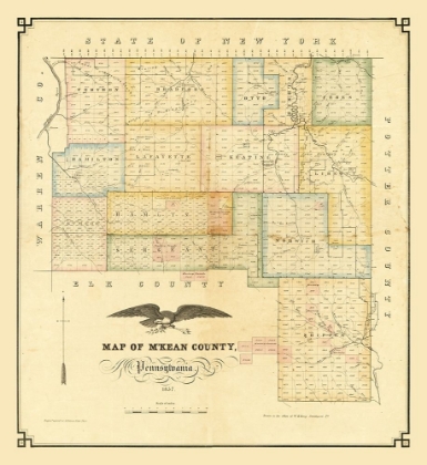 Picture of MKEAN COUNTY PENNSYLVANIA - KOLLNER 1857
