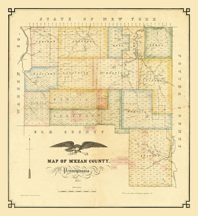 Picture of MKEAN COUNTY PENNSYLVANIA - KOLLNER 1857