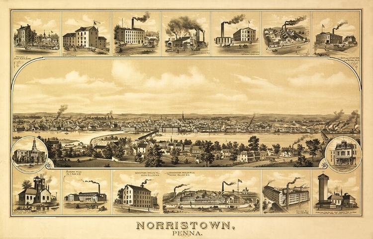 Picture of NORRISTOWN PENNSYLVANIA -1881