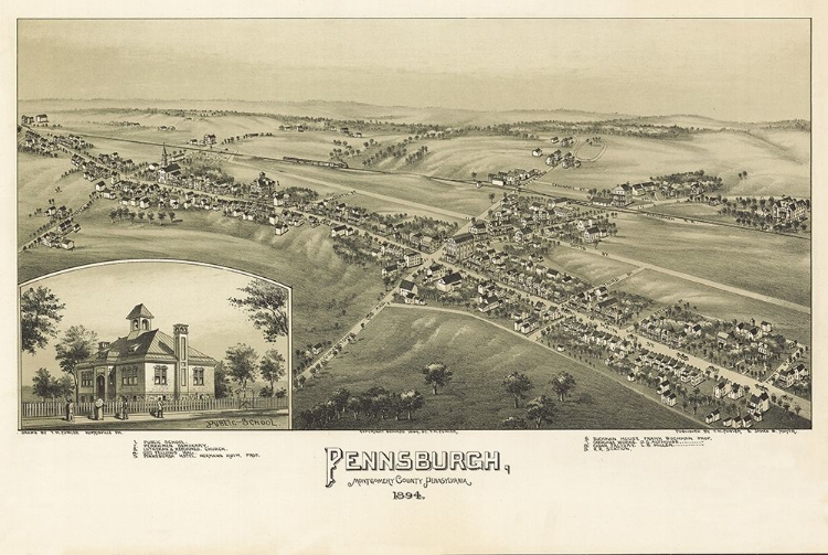 Picture of PENNSBURG PENNSYLVANIA - FOWLER 1894 