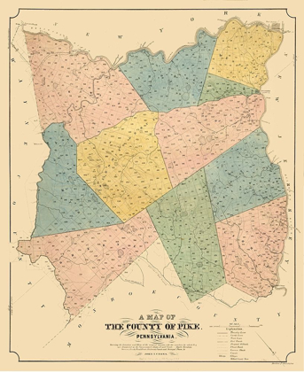 Picture of PIKE COUNTY PENNSYLVANIA - CROSS 1856