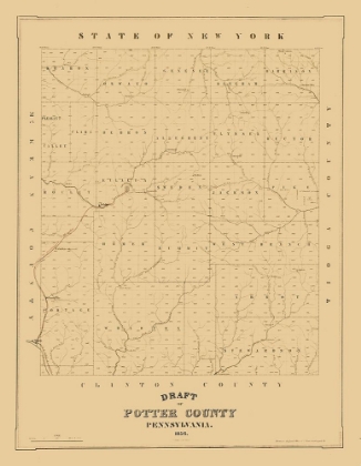 Picture of POTTER COUNTY PENNSYLVANIA - 1856