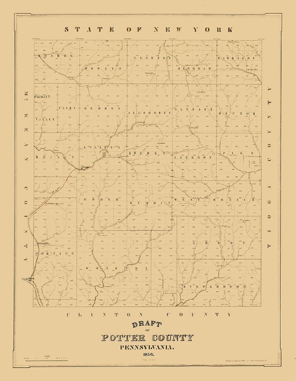 Picture of POTTER COUNTY PENNSYLVANIA - 1856