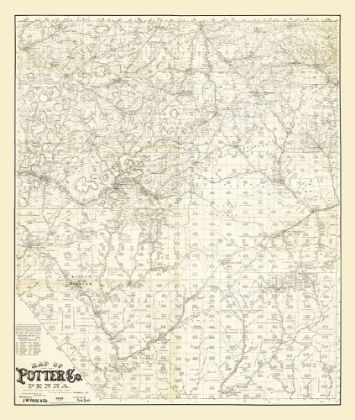 Picture of POTTER COUNTY PENNSYLVANIA - BEERS 1893