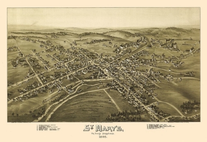 Picture of SAINT MARYS PENNSYLVANIA - FOWLER 1895 