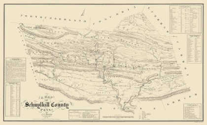 Picture of SCHUYLKILL COUNTY PENNSYLVANIA - SHEAFER 1855