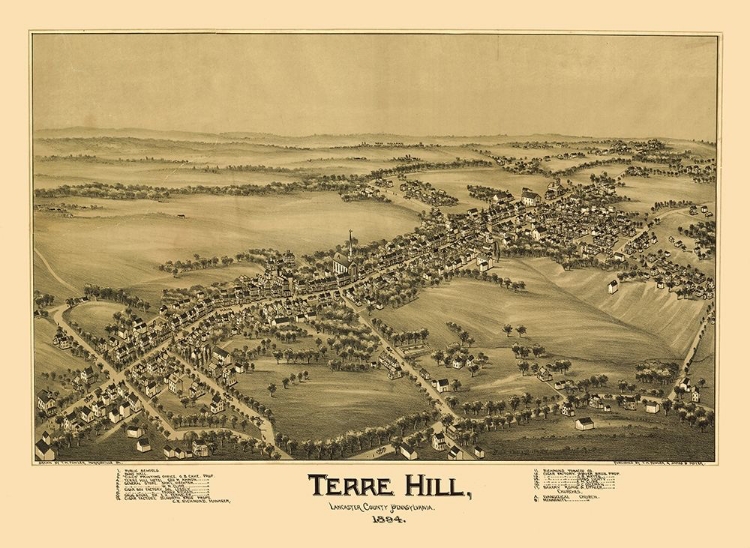 Picture of TERRE HILL PENNSYLVANIA - FOWLER 1894 