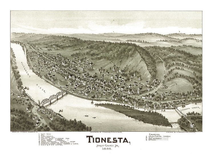 Picture of TIONESTA PENNSYLVANIA - FOWLER 1896 