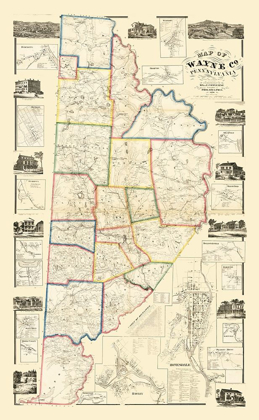 Picture of WAYNE COUNTY PENNSYLVANIA - CONVERSE 1860