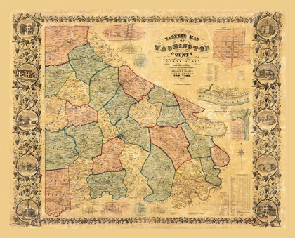 Picture of WASHINGTON COUNTY PENNSYLVANIA - BARKER 1856