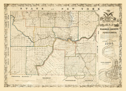 Picture of WARREN COUNTY PENNSYLVANIA - LUDLOW 1838