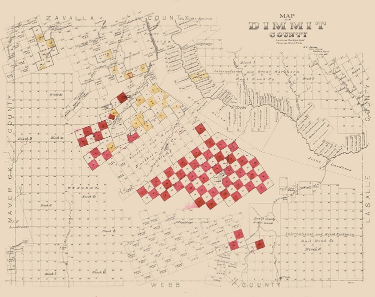 Picture of DIMMIT COUNTY TEXAS -1897