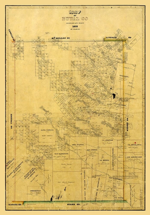 Picture of DUVAL COUNTY TEXAS - ARLITT 1875 